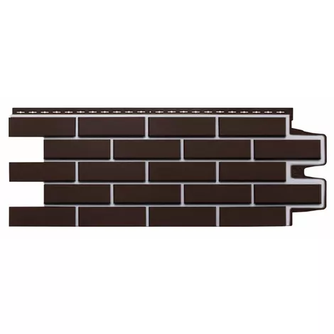Фасадные панели Grand Line Клинкерный кирпич Премиум Шоколадный  фото